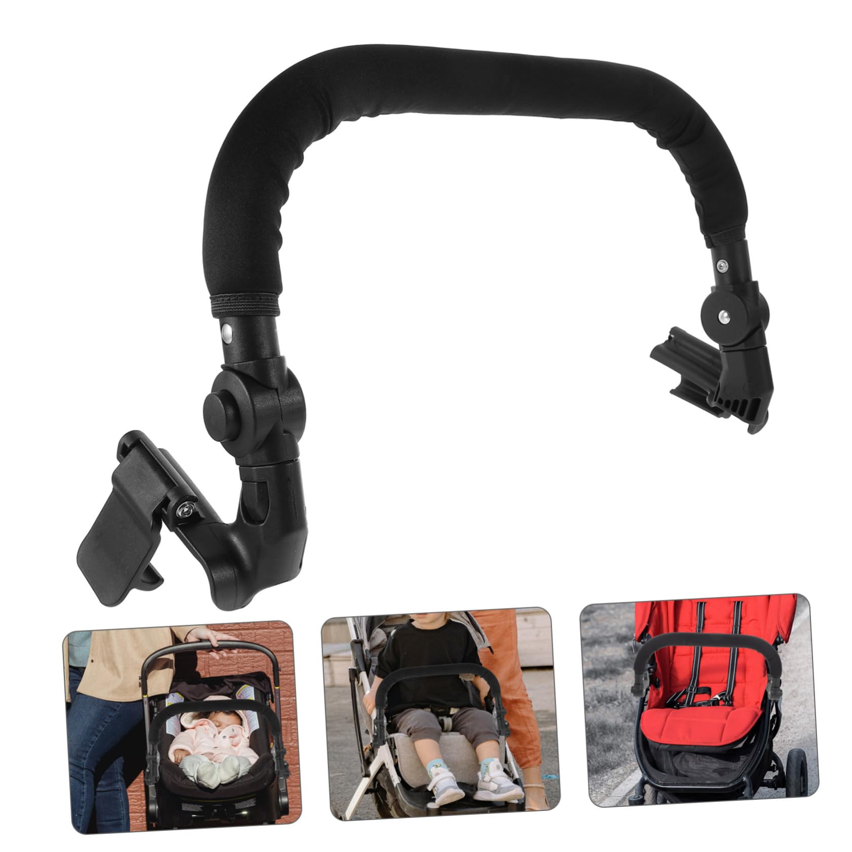Housoutil Baby Playpen - 4-Piece Stroller Accessories Set, Replacement Stroller Bumper & Handle Extender for Toddlers & Infants | Perfect for Home, Park & Travel Use