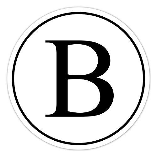 150 Black and White Monogram Stickers - 1.5 Inch Round Wedding Labels, Envelope Seals & Personalized Decals - Perfect for Invitations, Gift Wrapping, Scrapbooking & DIY Crafts
