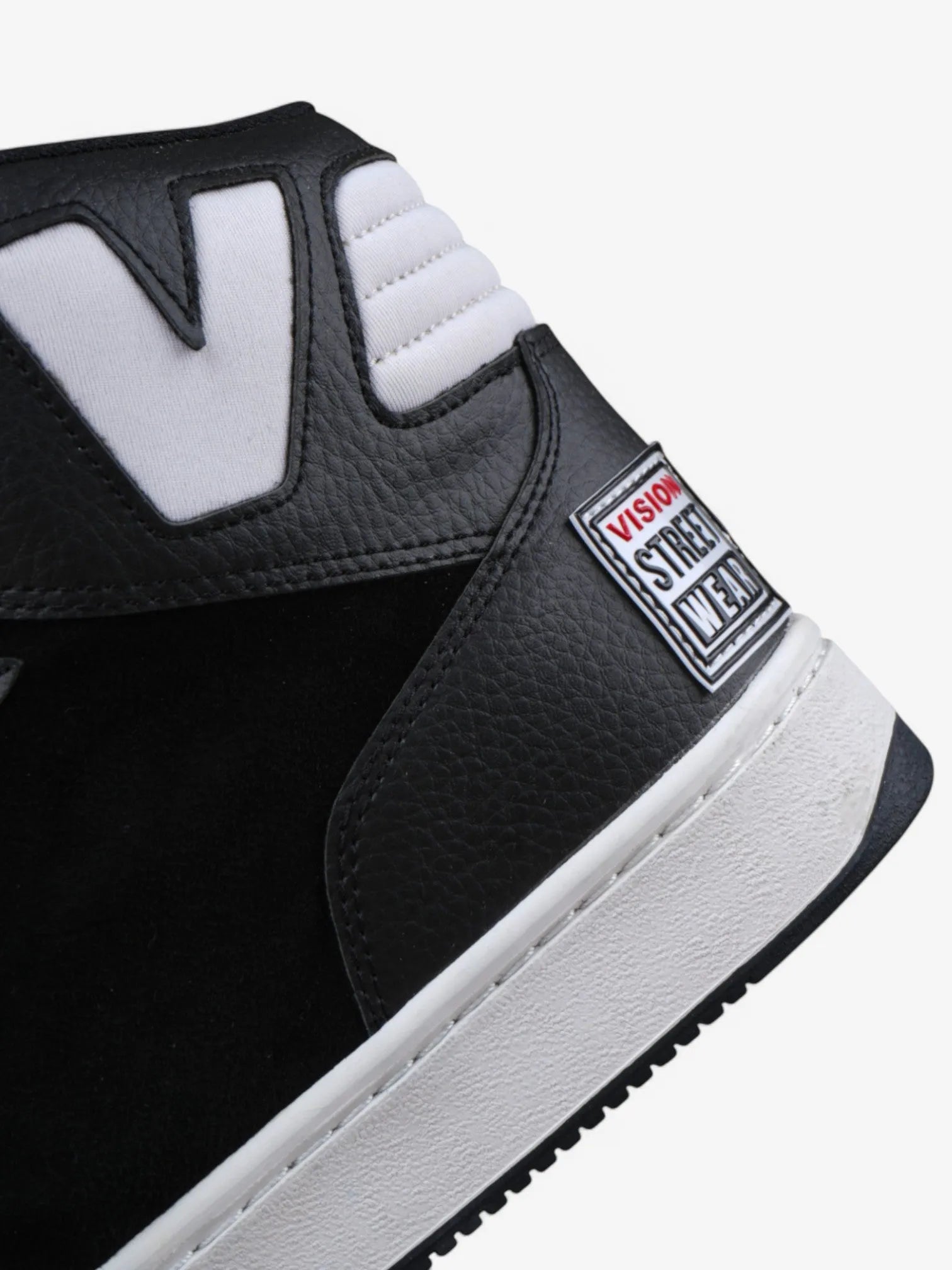 Vision Street Wear MC1400 Skate Shoes - Black & White High-Top Sneakers for Men | Durable & Comfortable for Skateboarding, Streetwear Fashion & Casual Wear