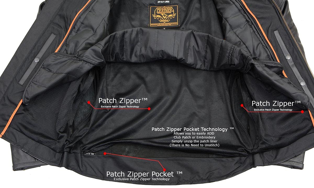 Milwaukee Men's Premium Leather Vented Scooter Jacket - Breathable Motorcycle Riding Jacket for Urban Commuting & Casual Wear