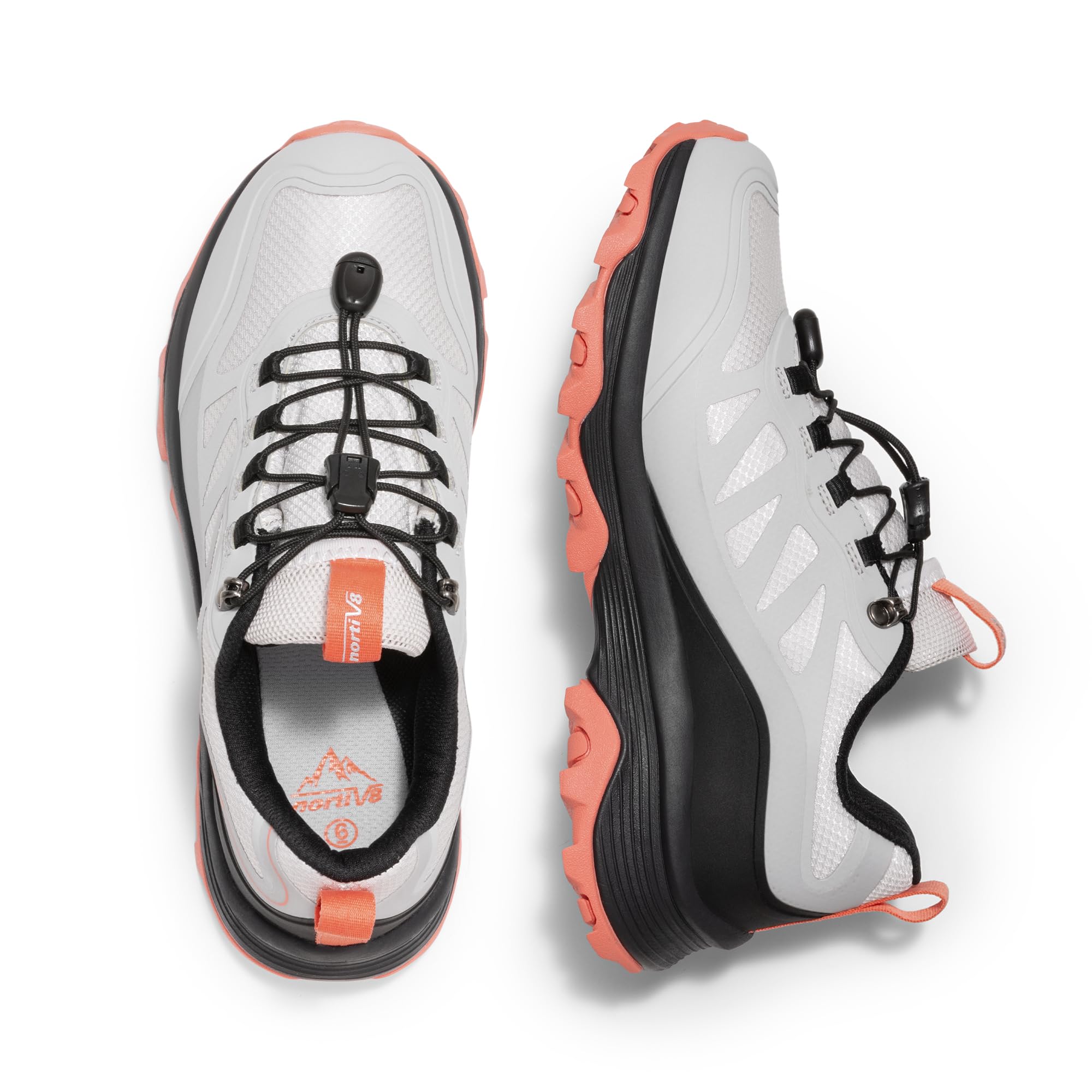 NORTIV 8 Women's Waterproof Hiking Shoes - Quick Dry Lightweight Outdoor Walking Shoes with Quick Laces for Trekking, Camping & Trail Running - Perfect for Hiking Adventures & Mountain Trails