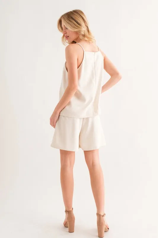 Sleeveless Basic Cami Top for Women - Soft Stretchy Tank Tops - Casual Summer Layering Piece for Outfits & Beach Wear