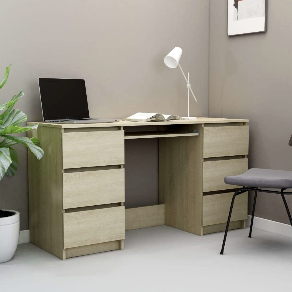 Modern Wide Home Office Desk 55.1
