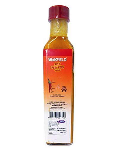 Weikfield Hot Peri Peri Sauce - 2 Pack (265g Each) | Spicy Chili Pepper Sauce for Grilling, Marinades & Dipping | Perfect for Chicken, Seafood & Veggies