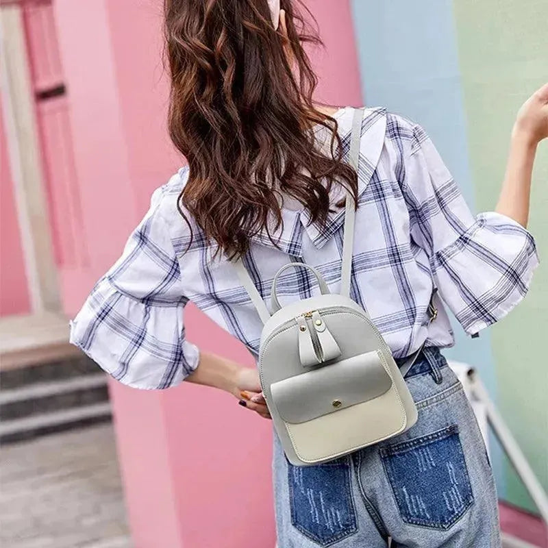 Mini Multi-Function Backpack for Women & Teens - Stylish School, Travel & Everyday Use