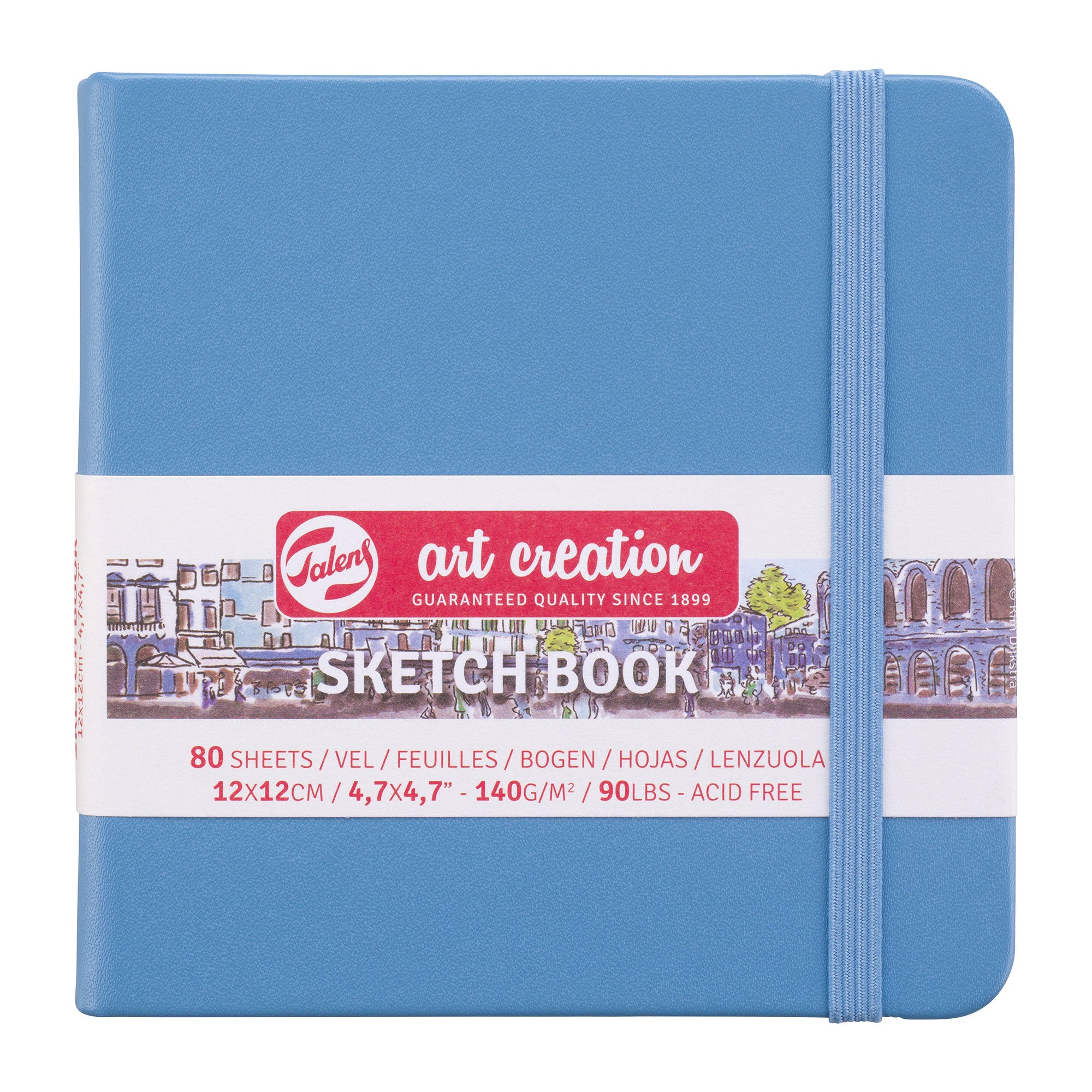 Premium Sketchbook for Artists - Light Blue, Acid-Free Paper, 100 Sheets - Ideal for Drawing, Sketching & Watercolor Painting