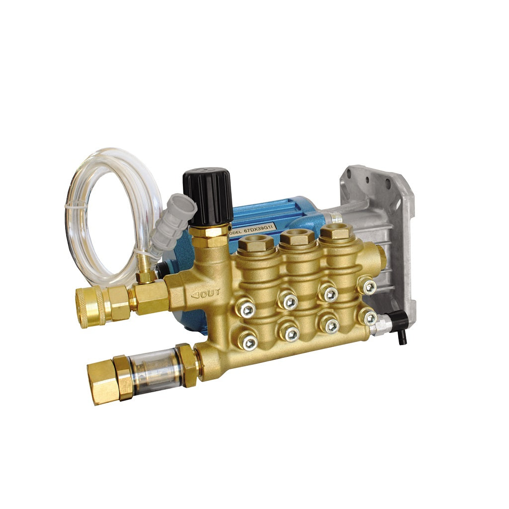 67DX39G1I 1-Inch Gas Engine Water Pump 4000 PSI 3.9 GPM - High Pressure Pump for Construction, Fire Fighting & Flood Control