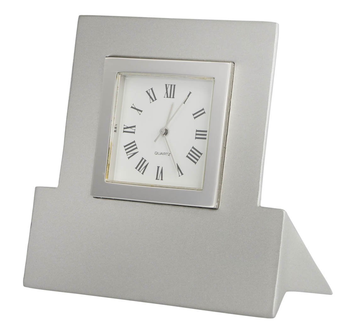 Visol Products VAC605 Modern Metal Desk Clock - Stylish Office & Home Decor for Productivity & Elegance | Perfect for Workstations, Desks, and Gift Giving