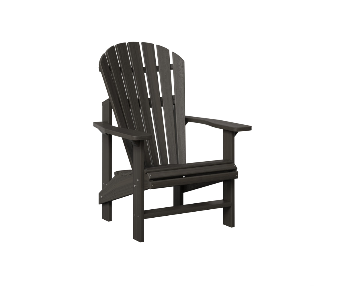 Comfortable Berlin Gardens Upright Adirondack Chair - Outdoor Patio Furniture for Relaxing in Garden, Backyard or Poolside