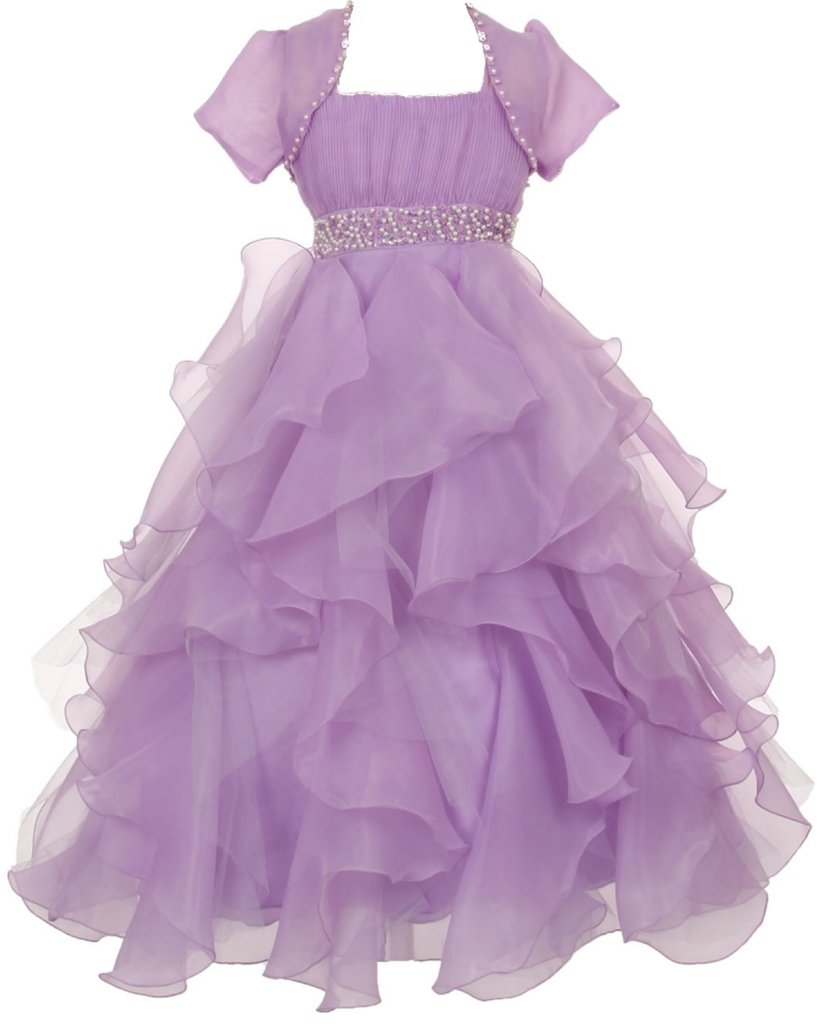 AkiDress Sleeveless Ruffle Organza Flower Girl Dress for Toddler Girls - Perfect for Weddings, Birthday Parties & Special Occasions