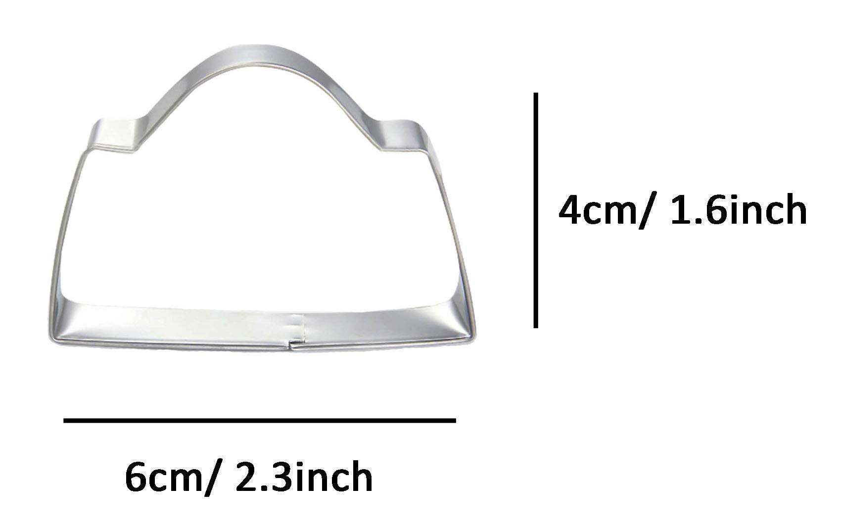 Stainless Steel Handbag-Shaped Cookie Cutter - Perfect for Baking, DIY Crafts, and Gift Packaging (3-Piece Set)