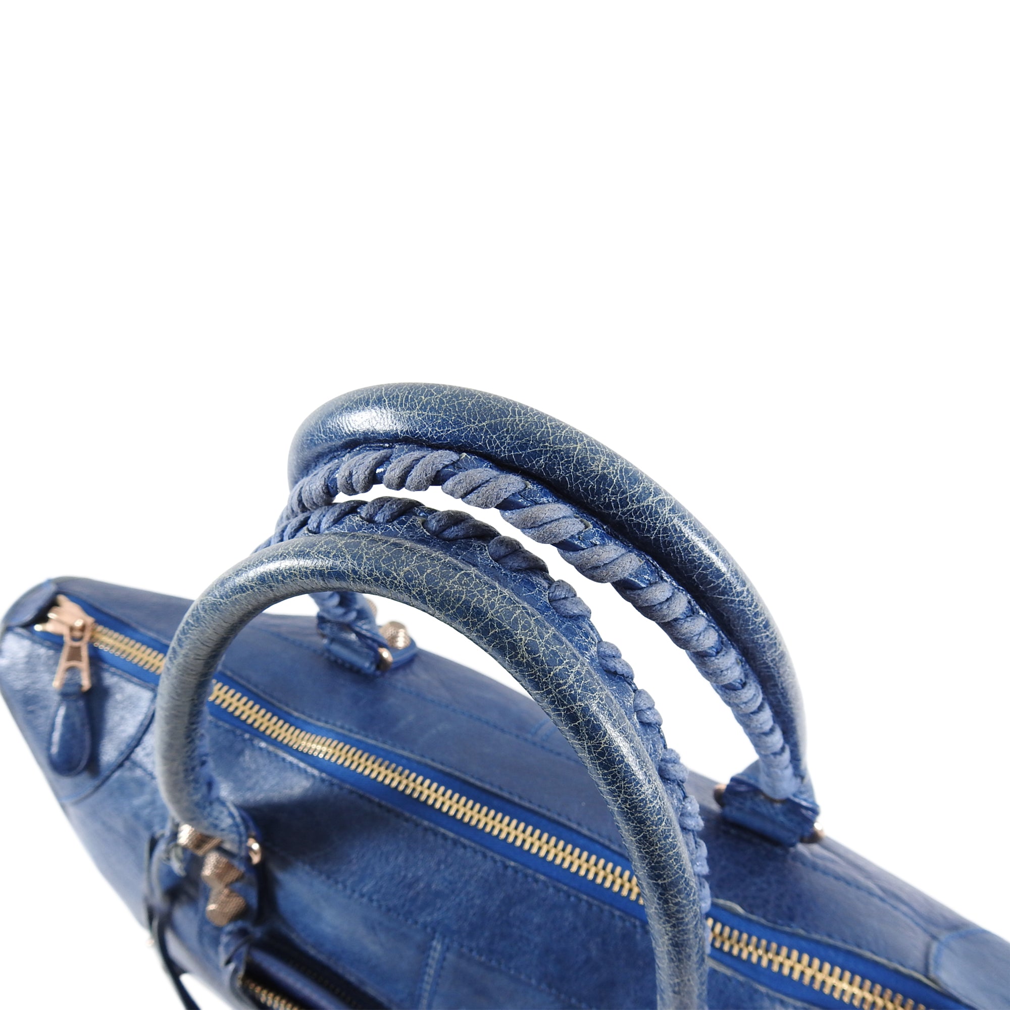 Balenciaga Blue Lambskin Large Giant 21 Work Bag - Luxury Designer Handbag for Women, Perfect for Office, Travel & Everyday Use