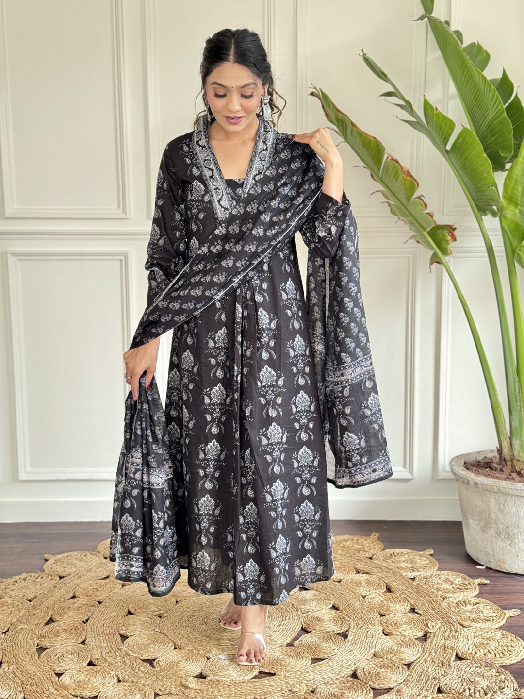 Black Designer Ready-Made Pants with Printed Embroidery Work - Stylish Casual Wear for Women | Perfect for Office, Parties & Everyday Fashion