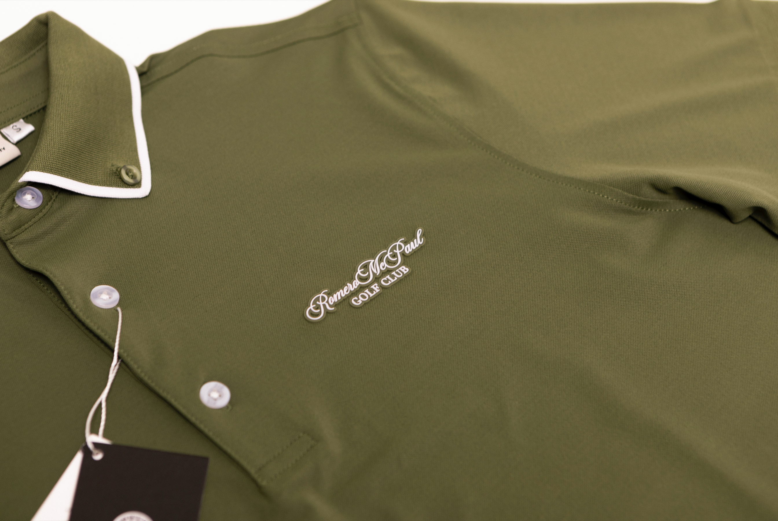 Premium R&M Golf Club Green Polo Shirt for Men - Breathable & Moisture-Wicking Performance Golf Shirt - Perfect for Golf Courses, Country Clubs & Casual Wear