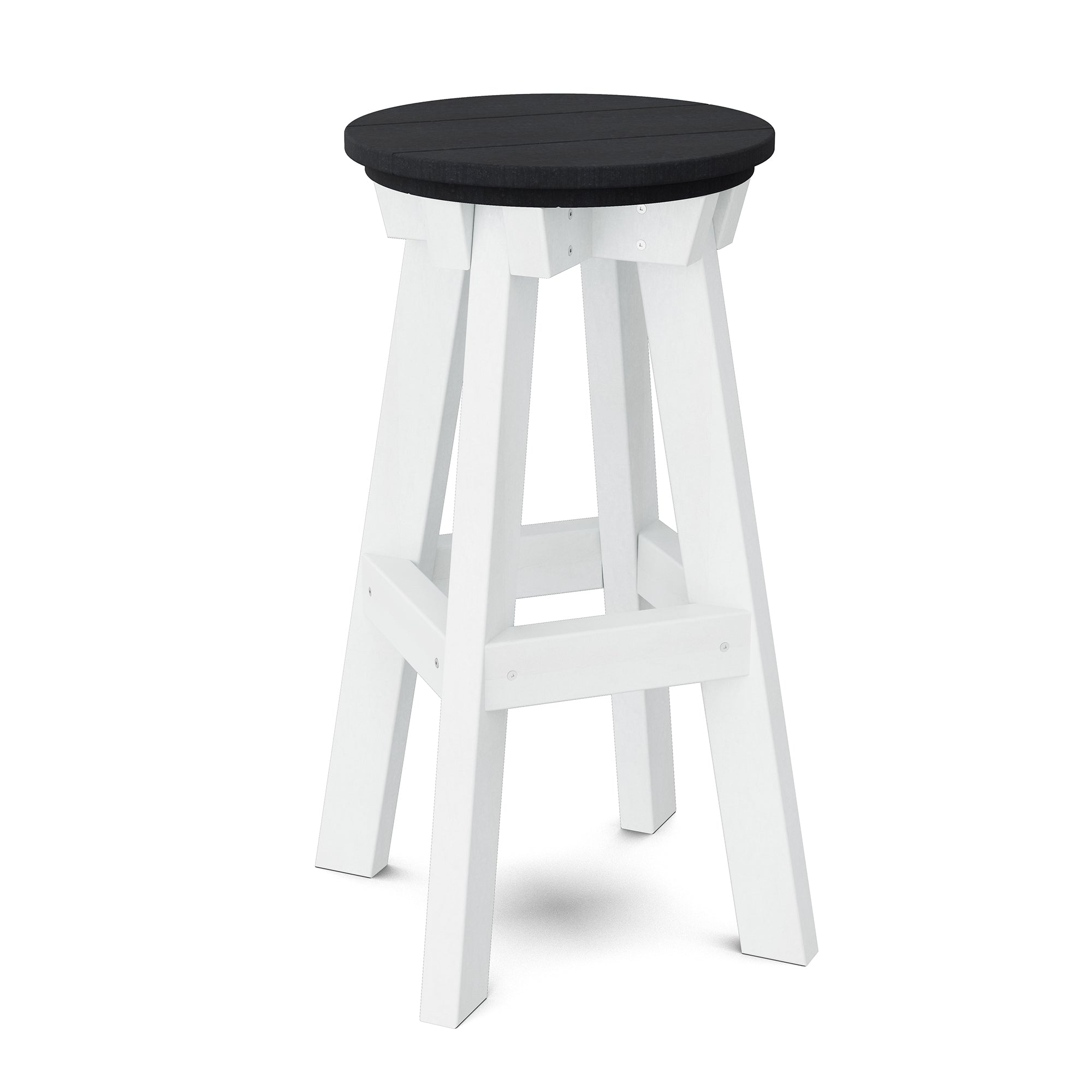 Vintage Heritage Bar Stool - Solid Wood Counter Height Stool with Backrest - Perfect for Kitchen Island, Home Bar & Breakfast Nook