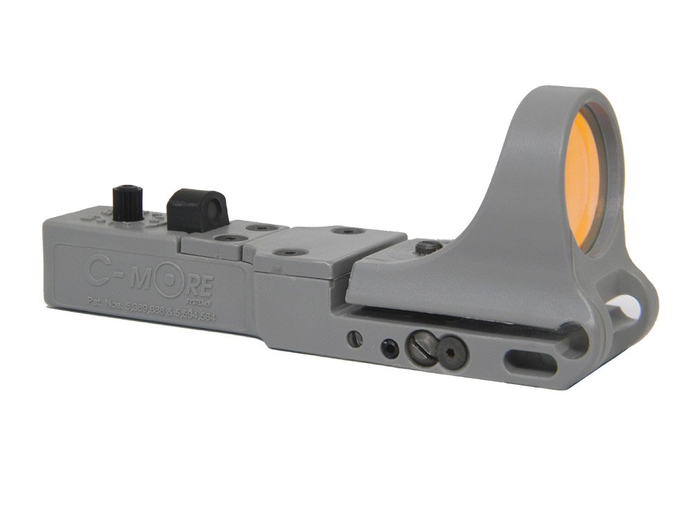 C-MORE Systems SlideRide Red Dot Sight with Standard Switch - Pistol & Rifle Optic for Shooting, Hunting & Tactical Use