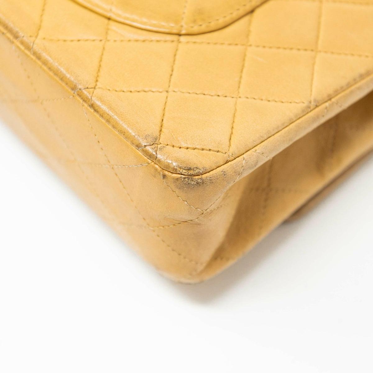 Chanel Beige Medium Vintage Classic Flap Bag - Timeless Luxury Handbag for Women | Perfect for Evening Events, Date Nights & Special Occasions