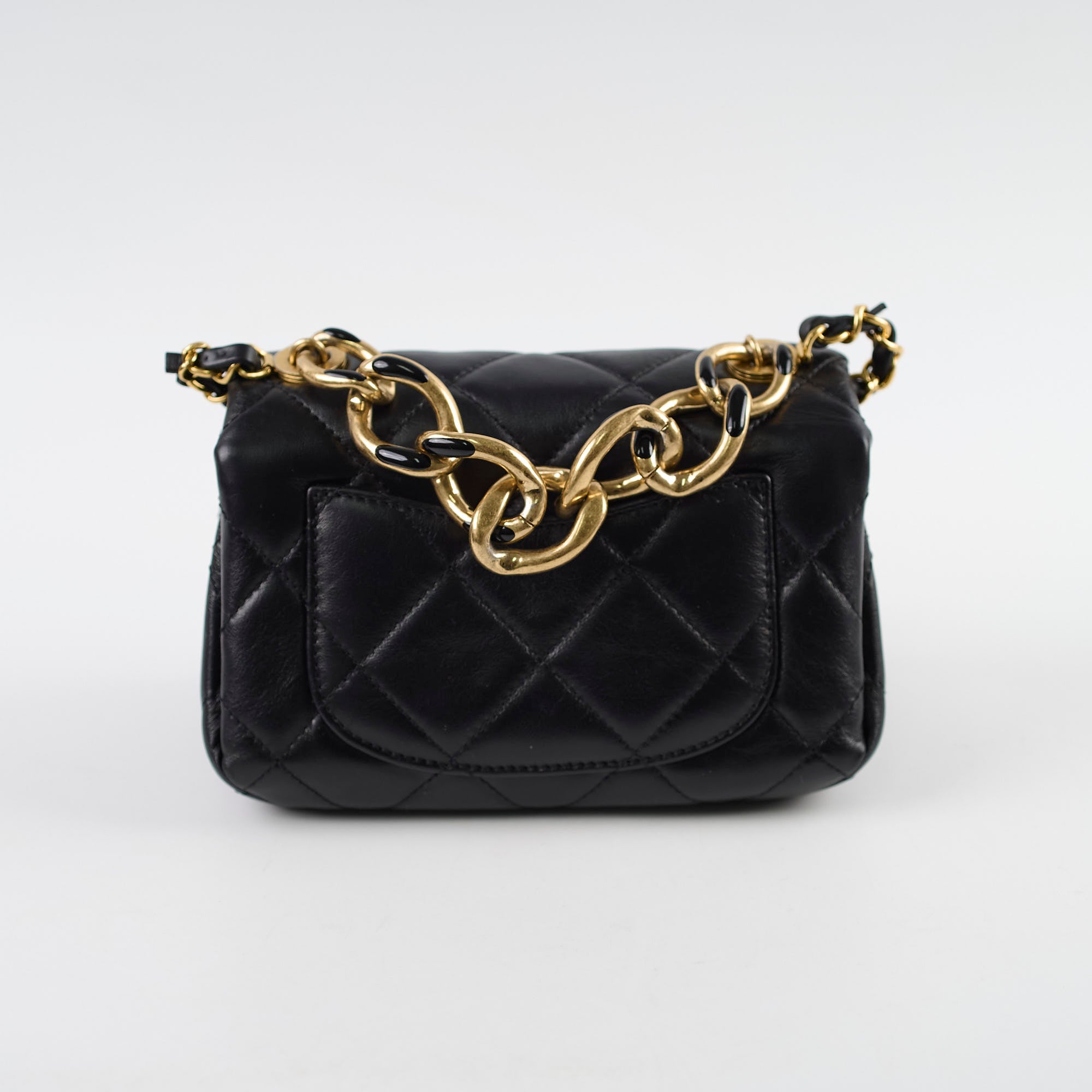 Chanel Mini Flap Bag with Top Handle Black 22A Microchipped - Luxury Crossbody Bag for Women | Perfect for Date Night, Parties & Special Occasions