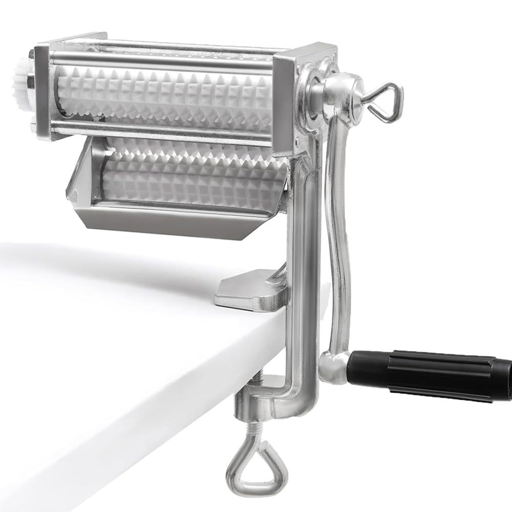 Premium Heavy Duty Manual Meat Tenderizer Tool - Steak Flattener & Cuber for Beef, Chicken & Poultry - Clamp-on Kitchen Tenderizing Machine for Juicier Meals - Perfect for Grilling, BBQ & Home Cooking
