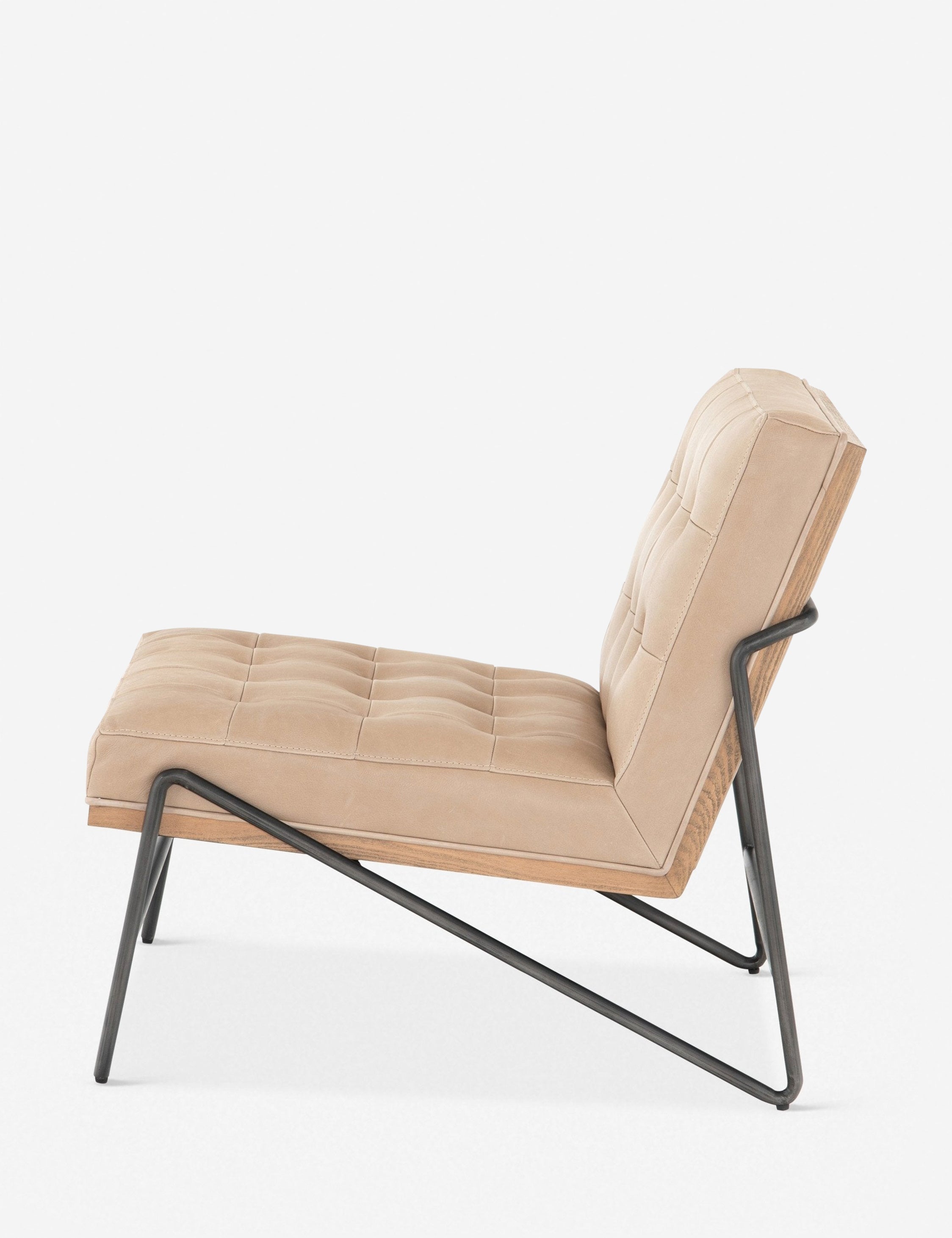 Anouk Accent Chair - Modern Mid-Century Upholstered Armchair with Wooden Legs for Living Room, Bedroom & Office - Comfortable Lounge Chair for Reading, Relaxing & Working