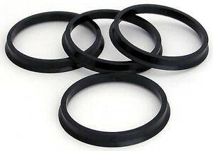 66.1mm OD 64.1mm ID Solid Hub Ring Spacer Set of 4 - Perfect for Wheel Alignment, Drift Cars, and Custom Automotive Applications
