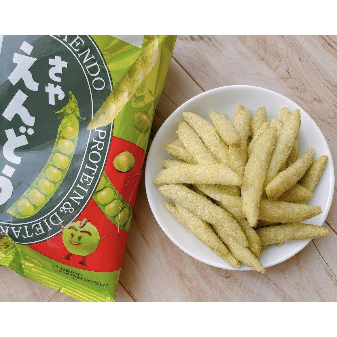 Calbee Sayaendo Green Pea Snack - Crunchy Healthy Japanese Peas (Pack of 3) - Perfect for Office Snacks, Travel & Party Treats