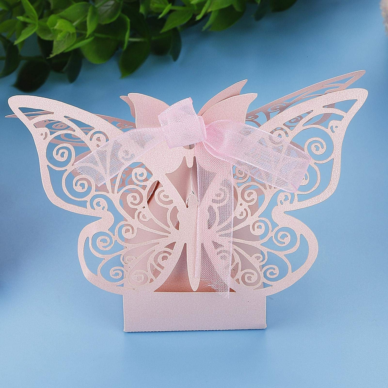 CUTULAMO Elegant Pink Candy Box - 12-Piece Chocolate Gift Box for Candy Storage, Perfect for Holidays, Parties & Wedding Favors