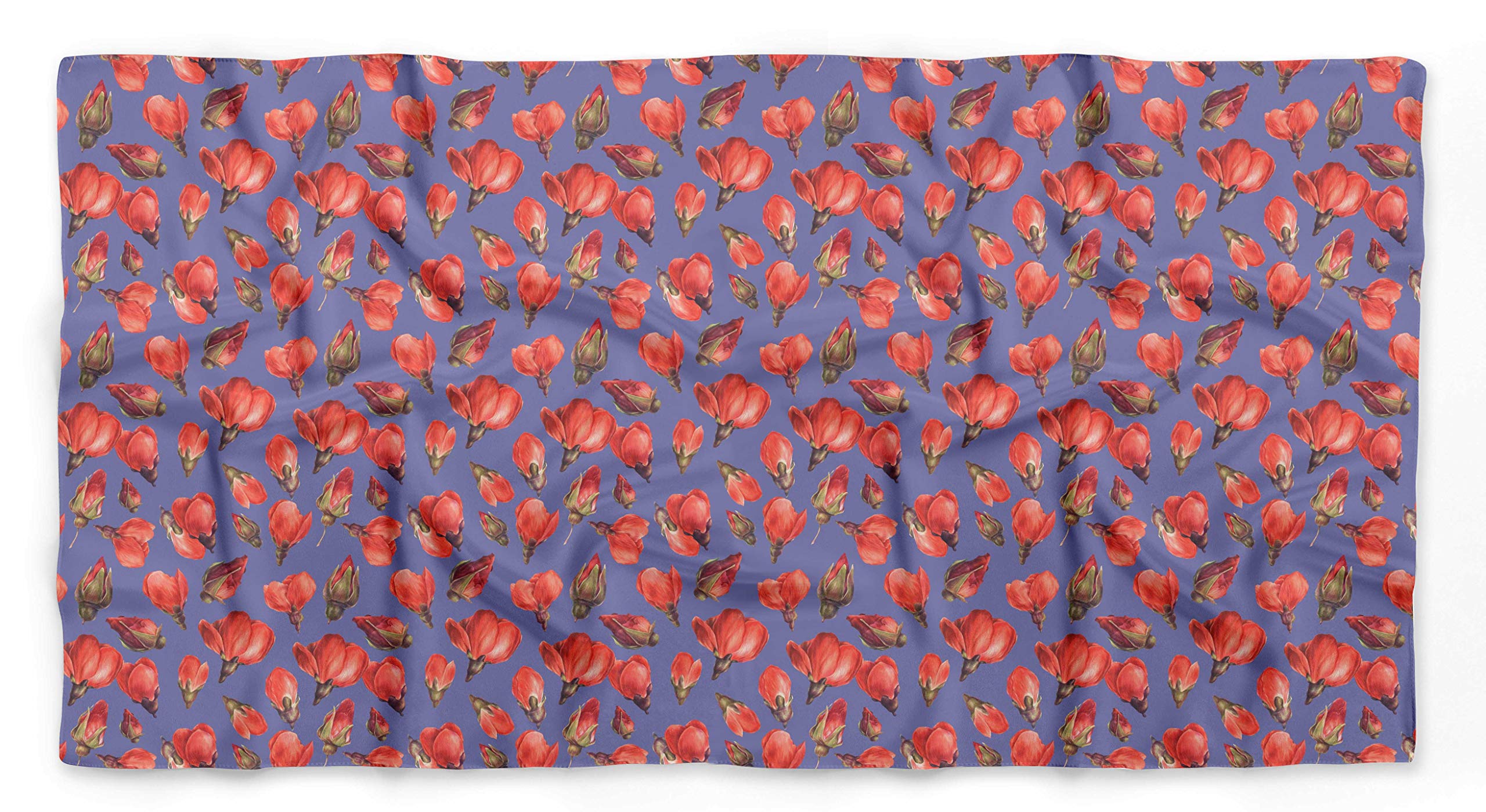 Bimba Printed Pure Silk Scarf for Women - Elegant Hair Neck Head Bandana Wrap - Perfect for Office, Travel, and Special Occasions