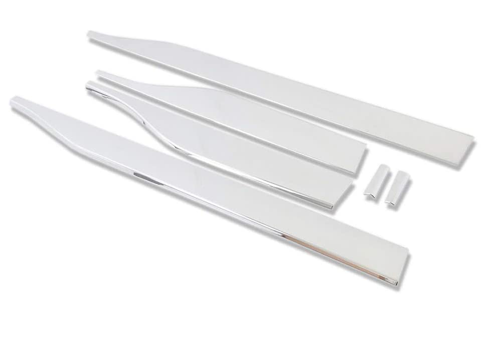 Premium ABS Glossy Chrome Side Door Body Molding Trim Kit (6-Piece) - Perfect Fit for Toyota RAV4 2019-2024 Models - Exterior Car Accessories for Enhanced Style & Door Protection | Ideal for Daily Commuting, Road Trips & Car Shows