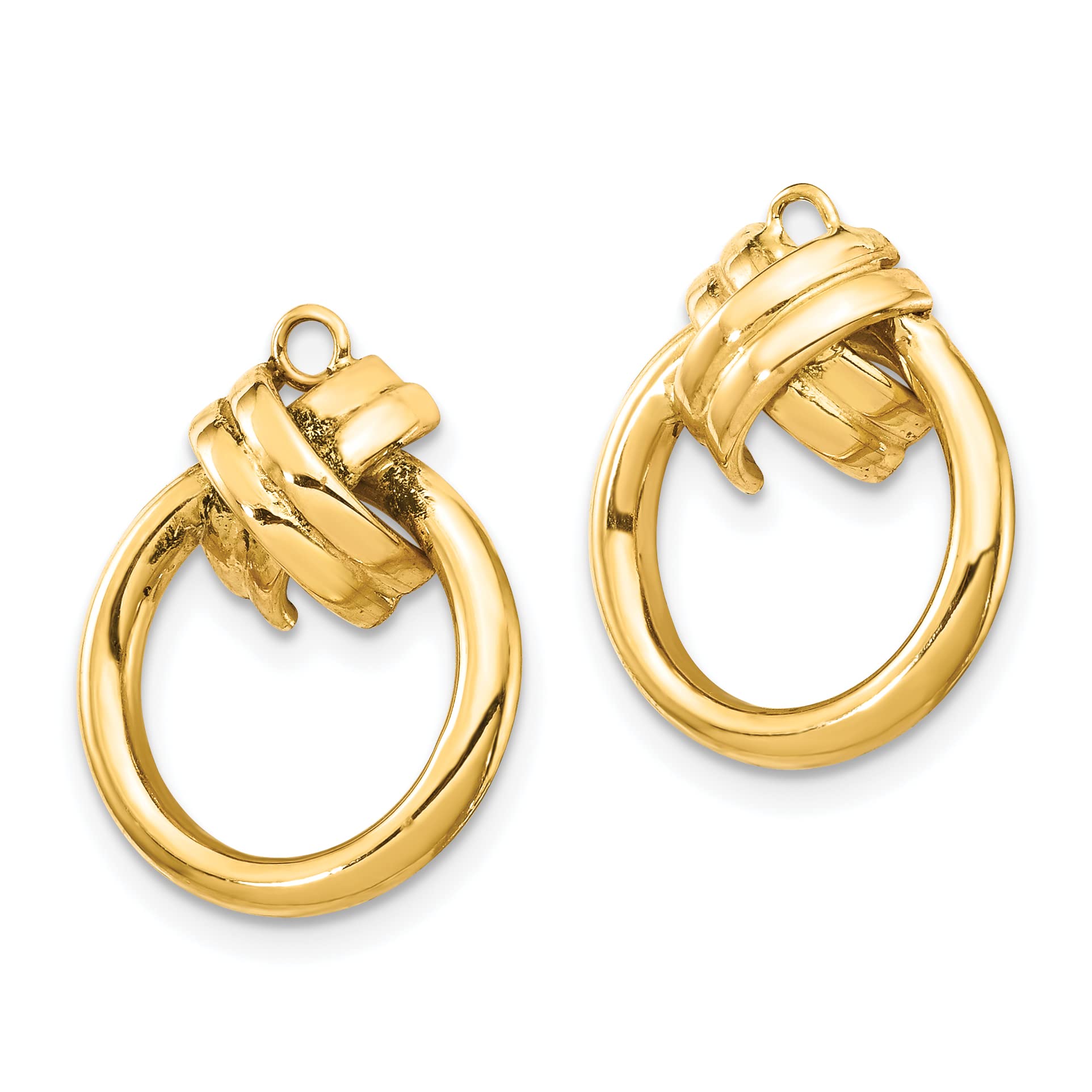 14K Gold Dangle Jacket Earrings for Women - Elegant Drop Earrings for Parties, Weddings & Special Occasions