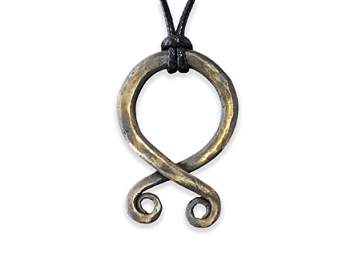 Troll Cross Necklace - Brass