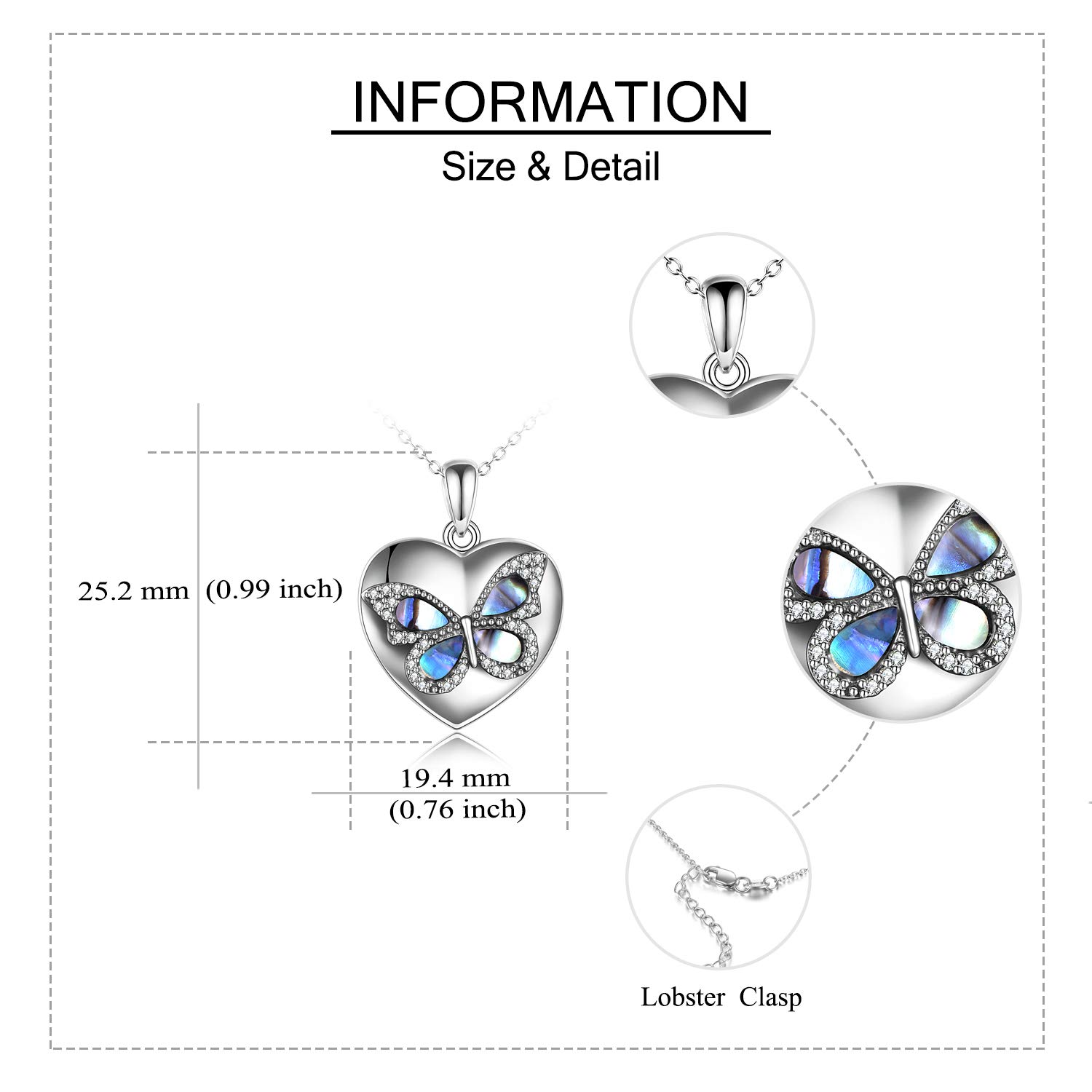 Butterfly Urn Necklace for Ashes - 925 Sterling Silver Cremation Jewelry for Women - Memorial Keepsake Pendant for Grandma, Sister & Loved Ones - Sympathy Gift for Loss - Perfect for Remembrance & Healing