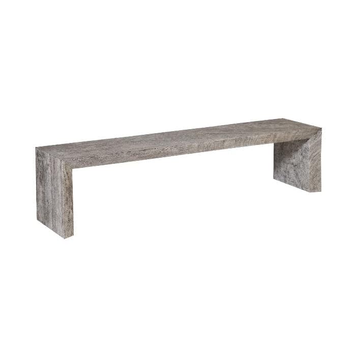 Aether Bench 380 - Modern Outdoor Patio Bench with Weather-Resistant Design for Garden, Backyard, and Deck Seating