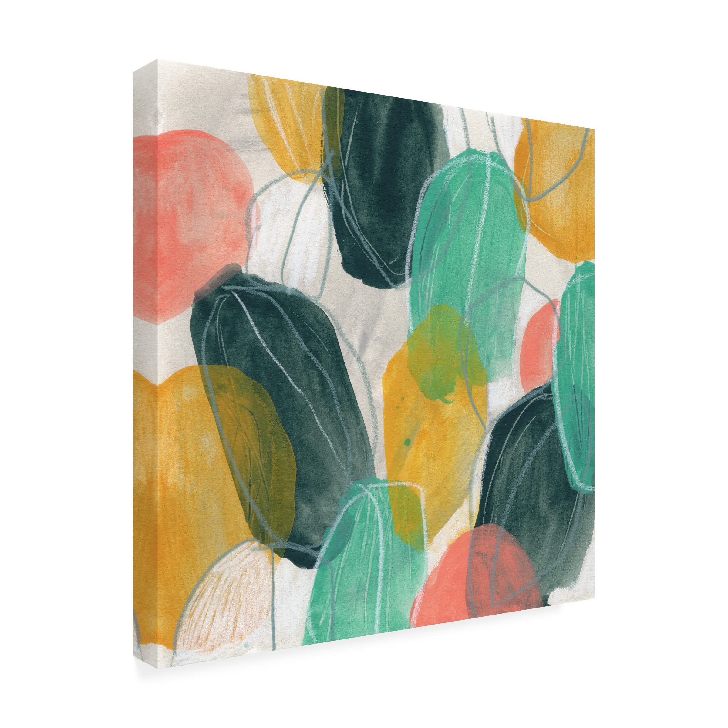 Trademark Fine Art 'Candy Lanterns II' Canvas Wall Art Print by June Erica Vess - Modern Home Decor for Living Room, Bedroom & Office