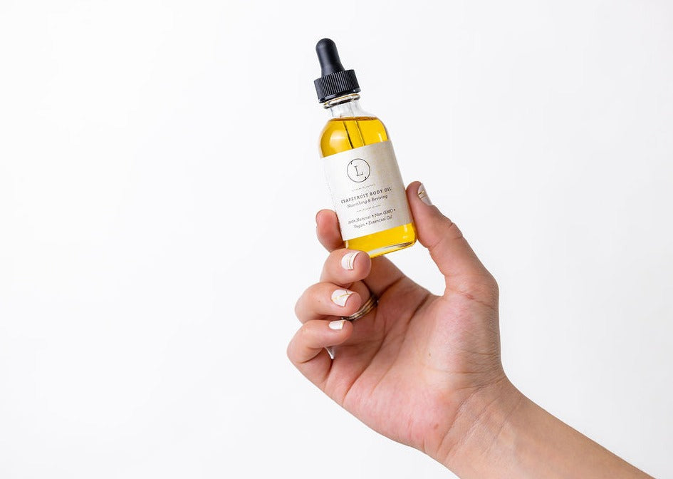 Refreshing Grapefruit Moisturizing Set - Hydrating Body Oil & Exfoliating Scrub for Dry Skin | Perfect for Spa Day & Self-Care Routine