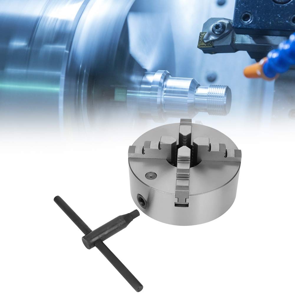 High Precision Industrial Jaw Chuck for Lathes - Durable CNC Machine Accessory | Perfect for Metalworking, Woodturning & Milling Operations