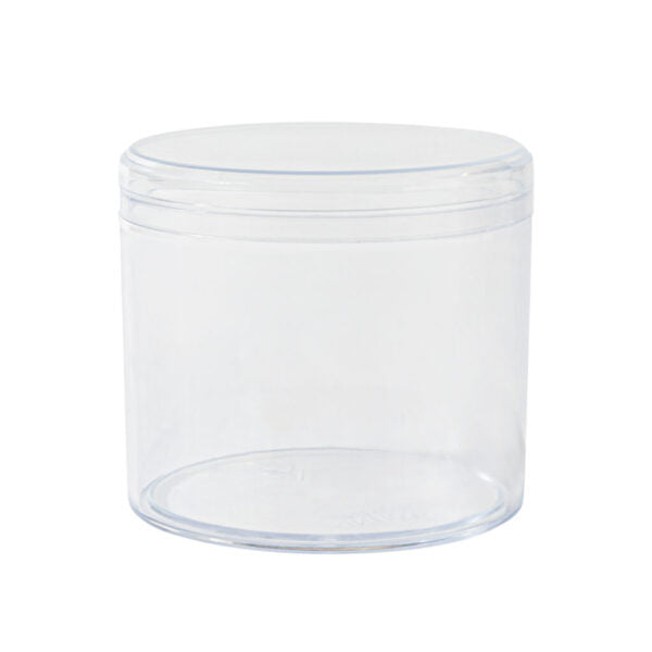 6.5 oz. Clear Plastic Cylinder Storage Boxes with Lids - 6 Pack for Organizing Beads, Buttons, Crafts & Small Items | Home, Office & DIY Use