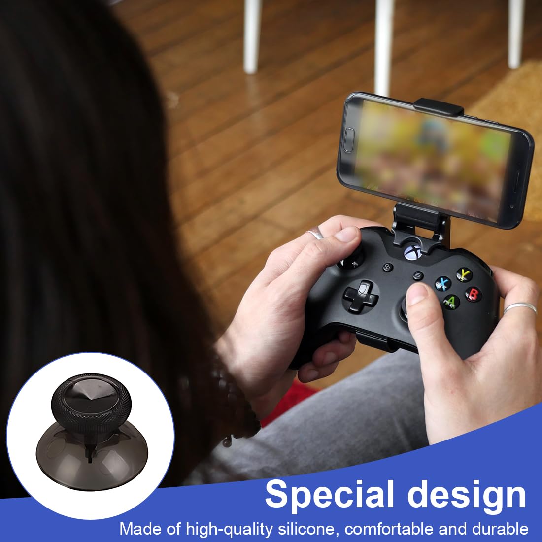 PS5/PS4 Controller Analog Stick Repair Kit - 7-in-1 Replacement Joystick Set with Opening Tools for DualSense & DualShock 4 - Fix Drift & Worn-Out Sticks for Gaming & Streaming