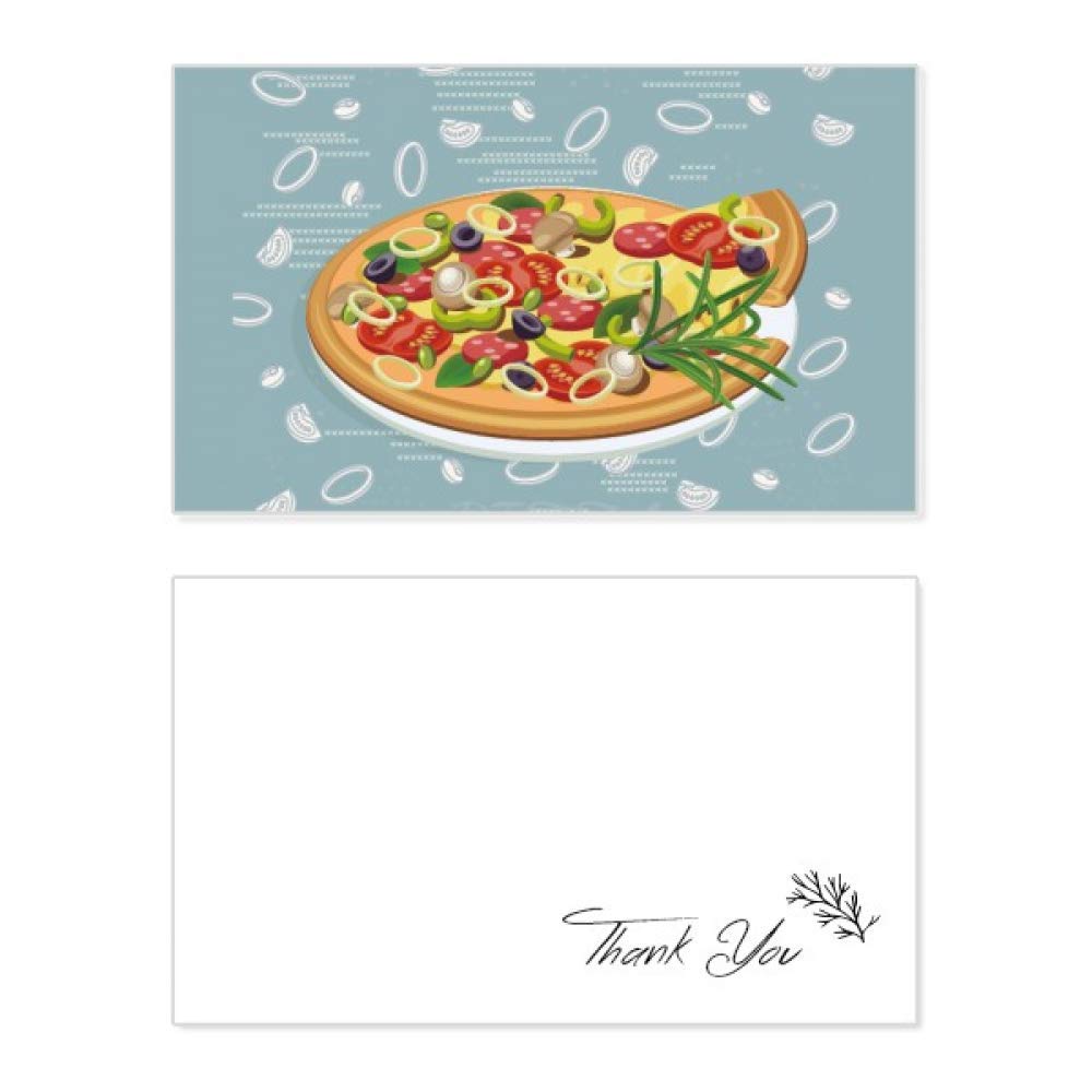 Authentic Italian Onion Pizza with Tomato Sauce | Thank You, Birthday, Wedding & Appreciation Greeting Cards | Perfect for Parties, Celebrations & Special Occasions