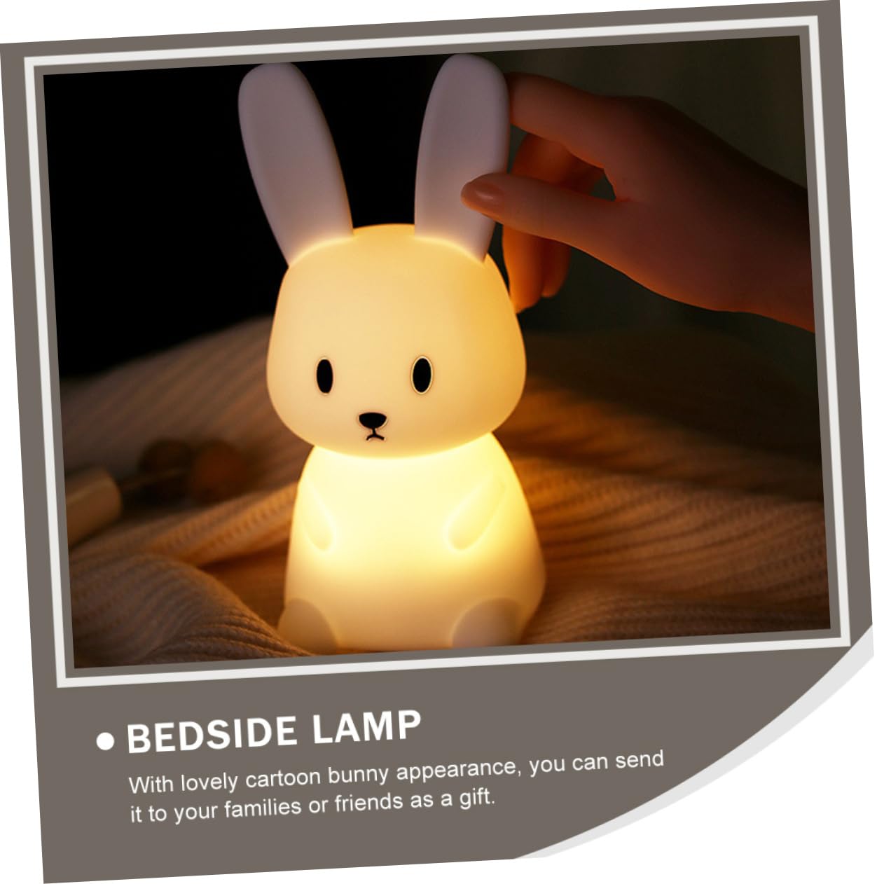 ARTIBETTER 6-Pack LED Night Light - Cute Rabbit Nightlight, Decorative Cartoon Night Lamp, USB Rechargeable, Perfect for Kids Room, Nursery, Birthday Gifts & Bedside Lighting