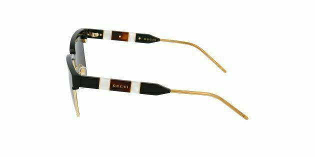 Gucci GG 0603S 001 Black/Gray Polarized Sunglasses for Women & Men - Luxury UV Protection Shades for Driving, Beach & Outdoor Fashion