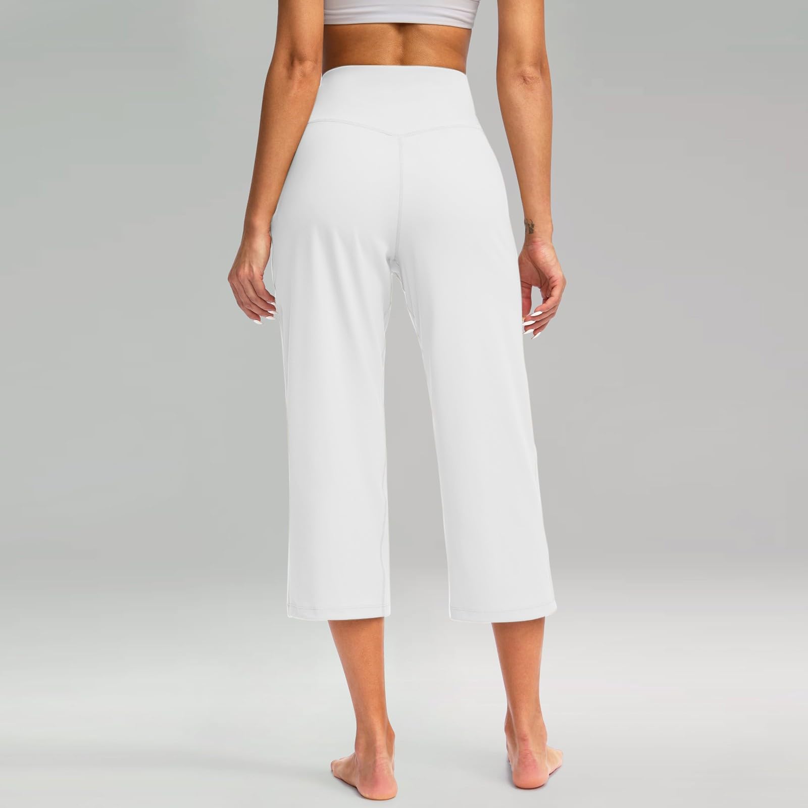 Plus Size Women's Wide Leg Black Pants & Capri Shorts - Elastic Waist Comfort Stretch Pants for Women | Casual Wear, Office Outfits & Summer Fashion