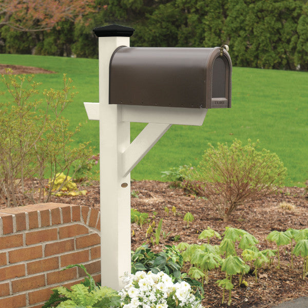 Durable Outdoor Hazleton Mailbox Post - Heavy Duty Steel Mailbox Stand with Anti-Rust Coating for Residential & Commercial Use - Perfect for Driveway, Garden, and Front Yard Installation
