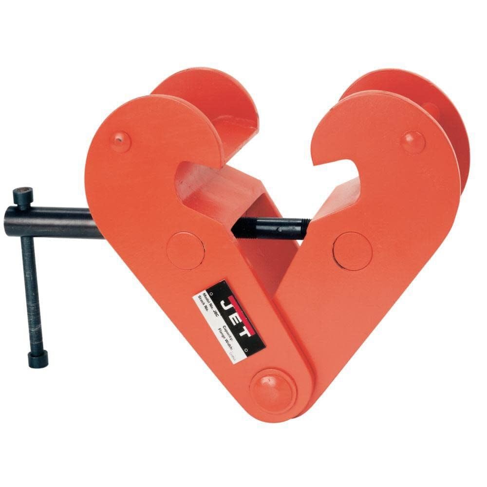 JBC-1 1 Ton Beam Clamp for 3-9 Inch I Beam - Heavy Duty Steel Construction, Adjustable Load Bracket - Perfect for Construction, Rigging, and Industrial Lifting Applications