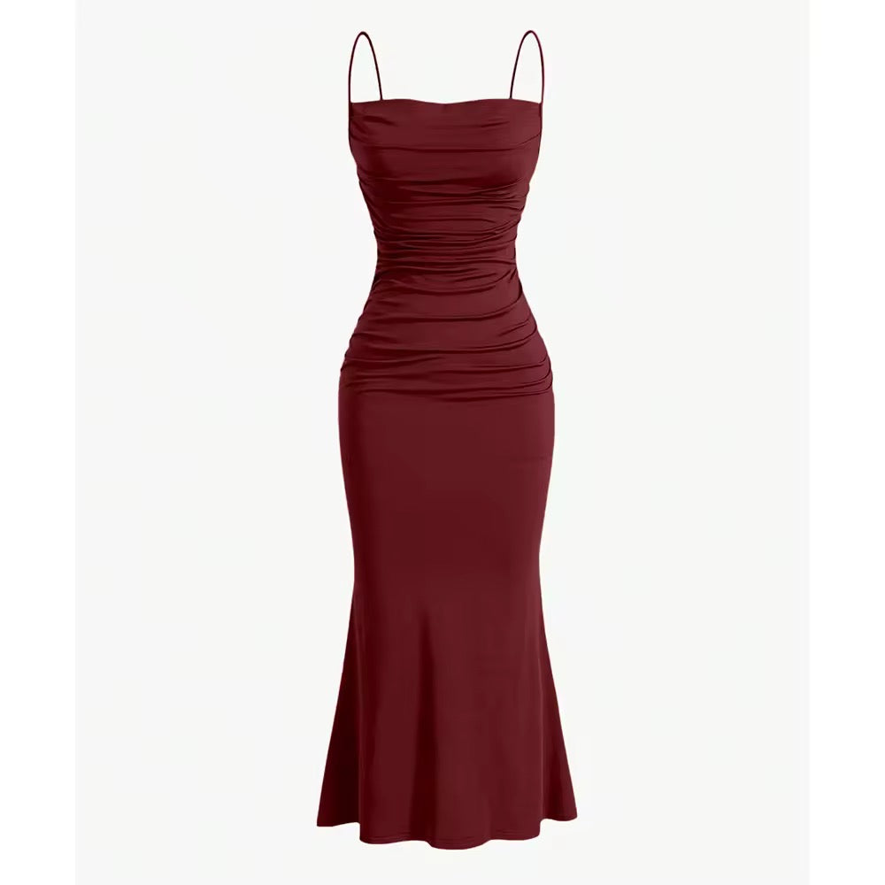 Sophia Sexy Bodycon Midi Dress for Women - Slim Fit Clubwear, Night Out & Party Dress for Evening Events