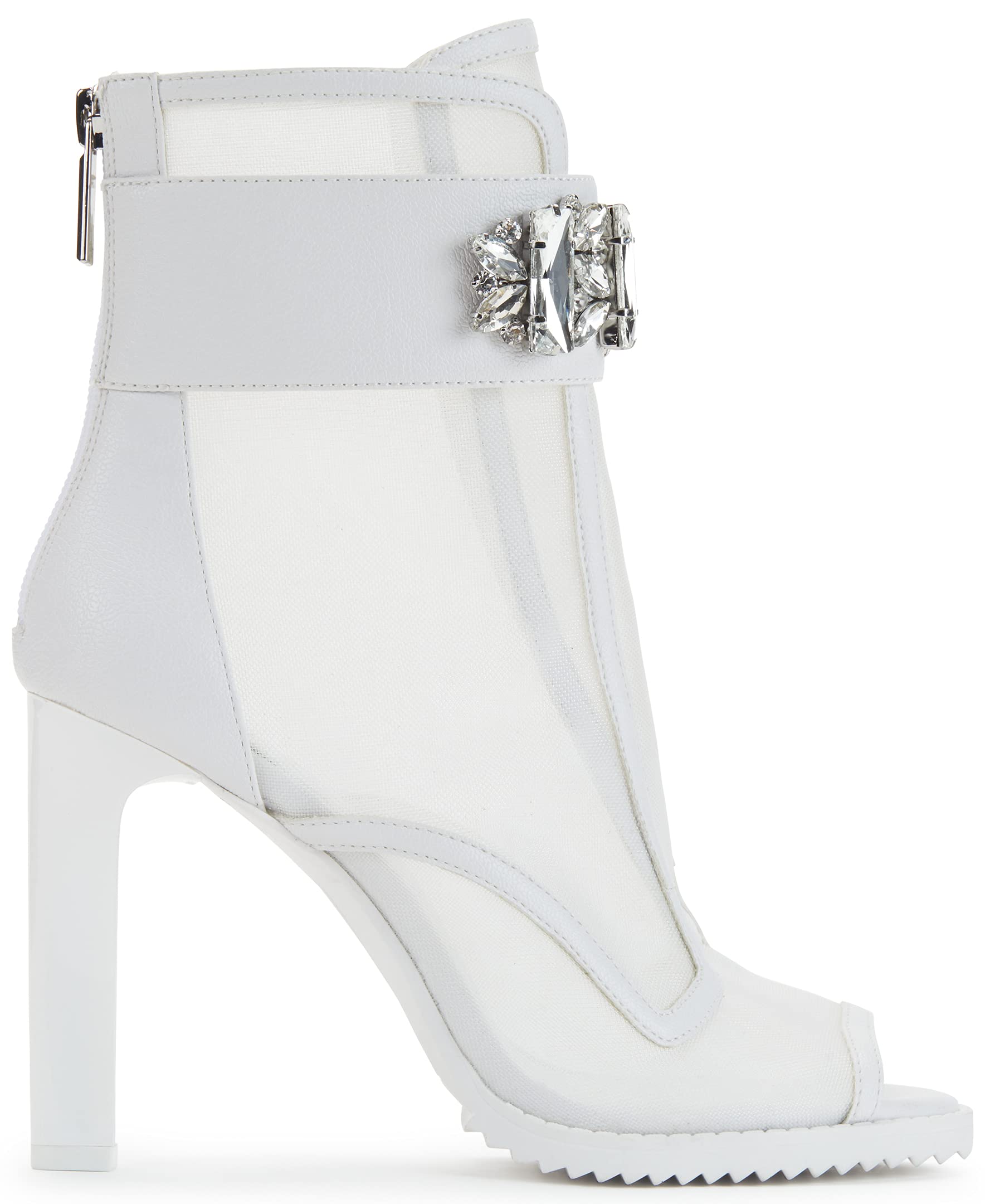 KARL LAGERFELD Women's Blayze Fashion Bootie - Stylish Chunky Heel Ankle Boots for Women | Perfect for Office, Party & Night Out