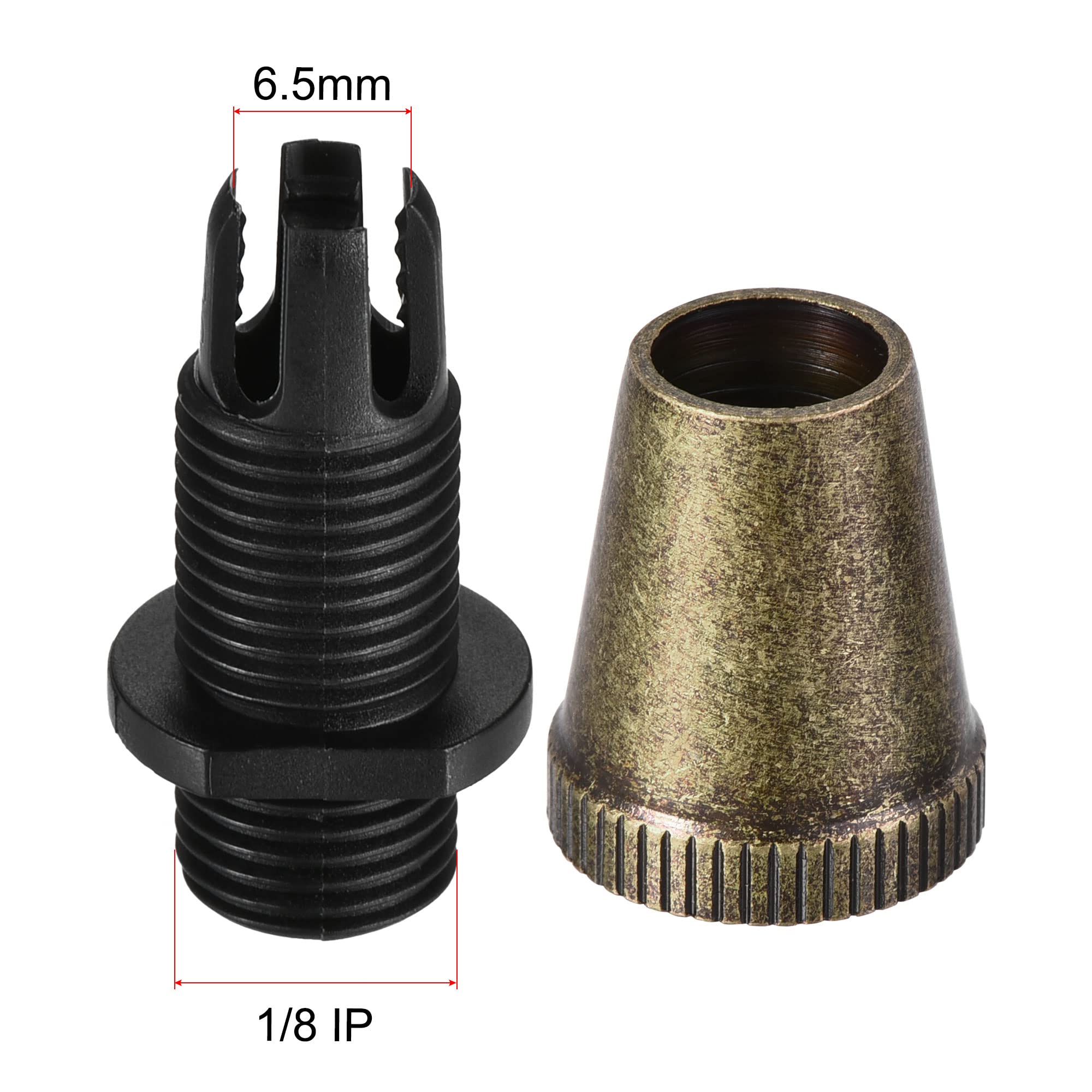 uxcell 10Pcs Bronze Metal Cable Glands Strain Relief Cord Connector Grips - Secure Wiring for Hanging Lights, Ceiling Pendant Lamps & Electrical Installations | Ideal for Home, Office & Industrial Use