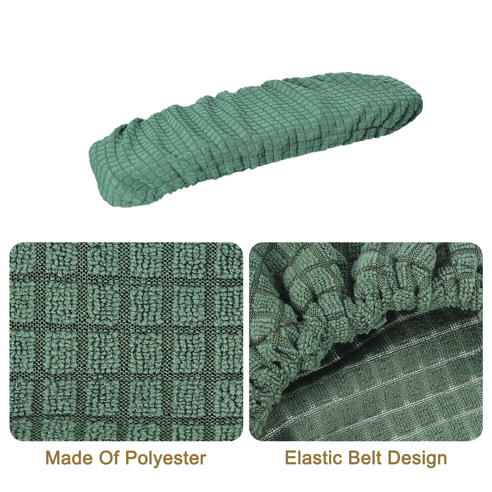 uxcell 2-Pack Washable Office Chair Armrest Covers - Green Arm Protectors for Swivel, Gaming & Computer Chairs | Home Office & Workspace Comfort Accessories
