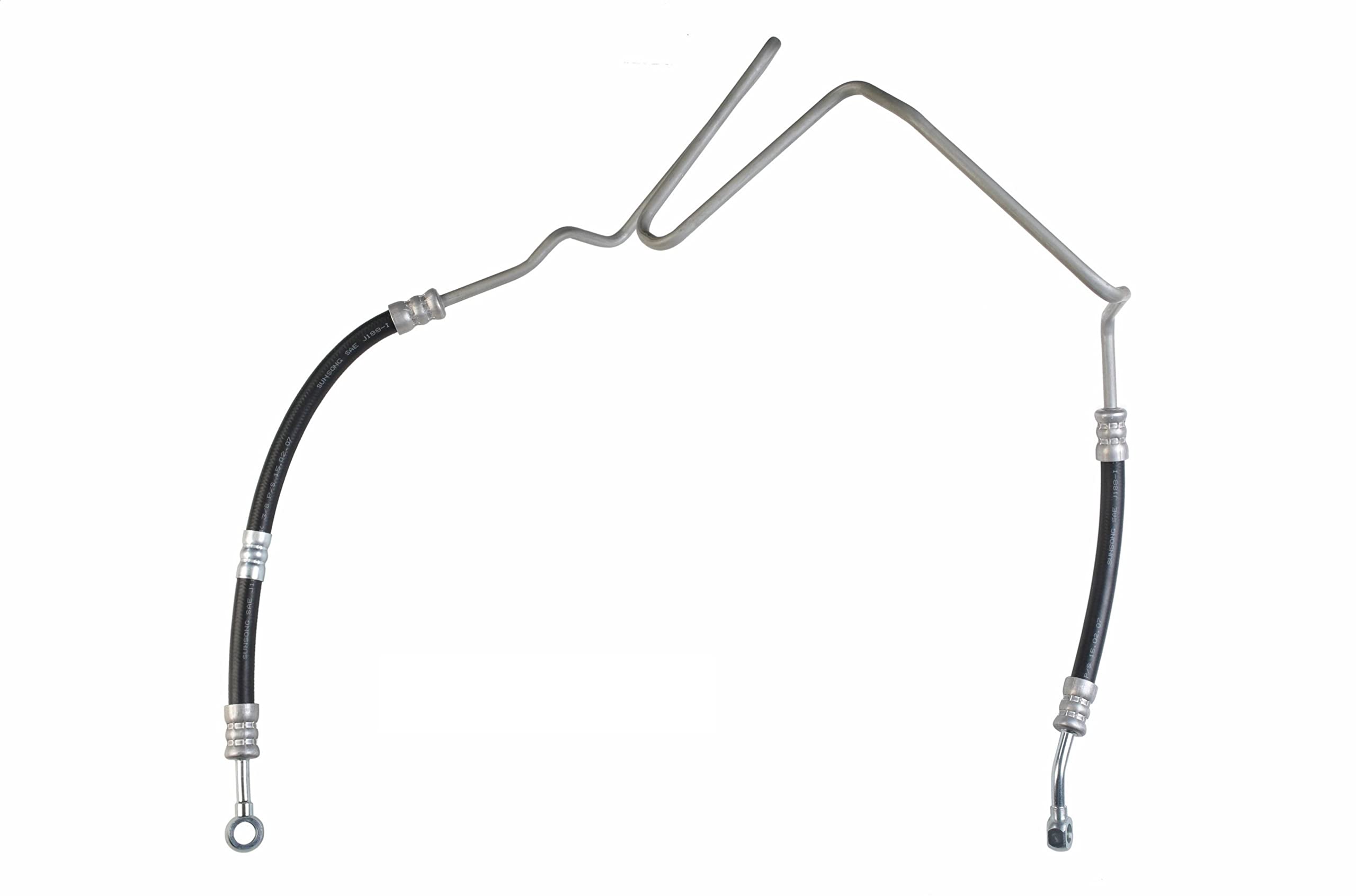 Sunsong 3402046 Power Steering Pressure Line Hose Assembly - High Performance Replacement for Smooth Steering - Perfect for Trucks, SUVs, and Off-Road Vehicles
