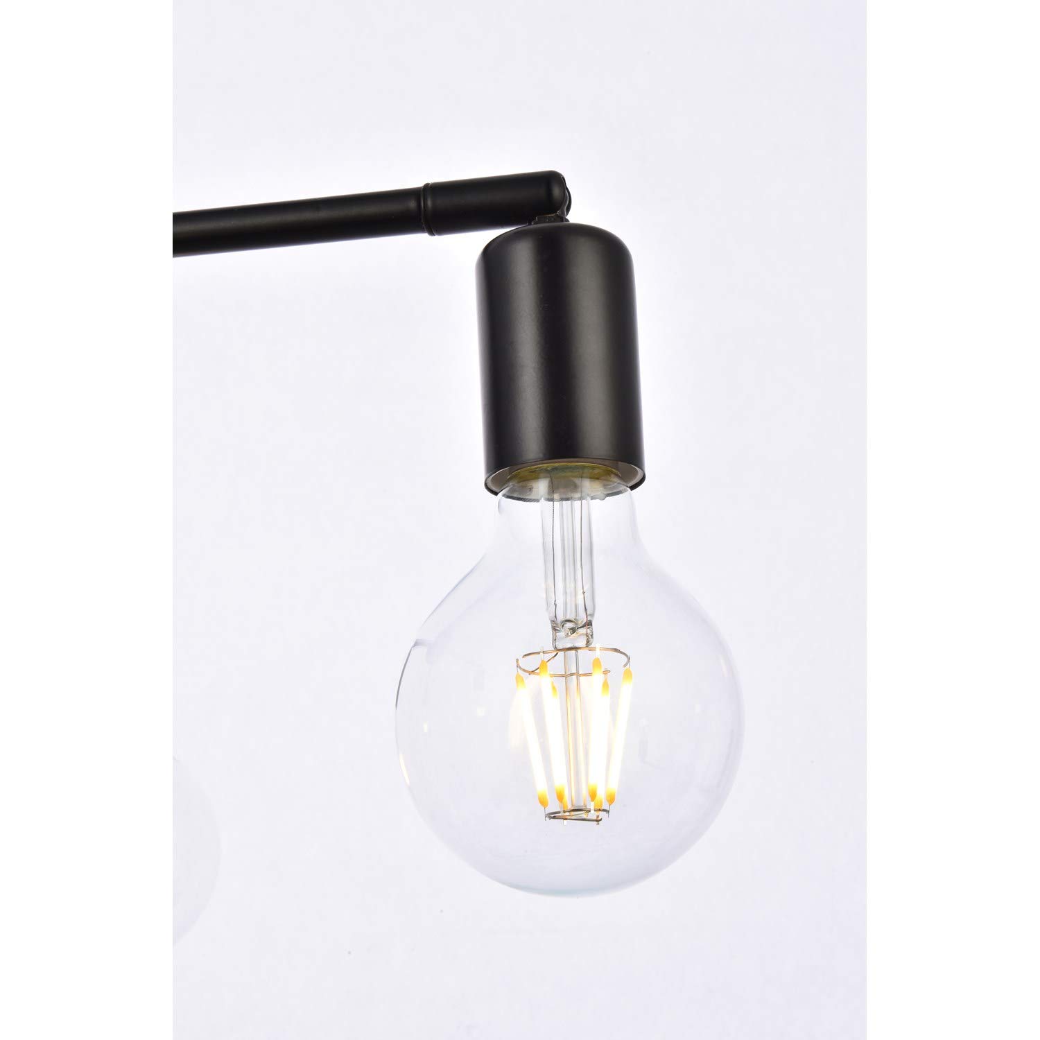 Modern 4-Light Black Pendant Lighting Fixture for Dining Room, Kitchen Island, or Entryway - Elegant Cairo Design
